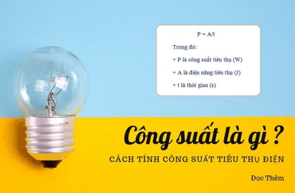 CÔNG THỨC TÍNH CÔNG SUẤT DỄ HIỂU NHẤT NĂM 2023